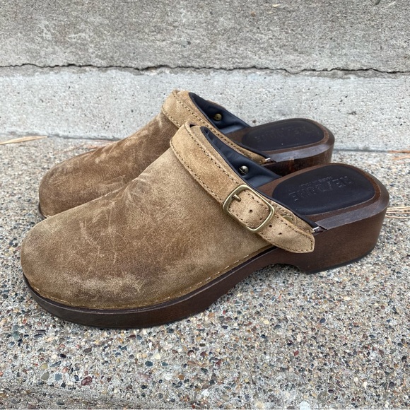 Re/Done Suede Clogs Size EU 38 - Picture 1 of 10